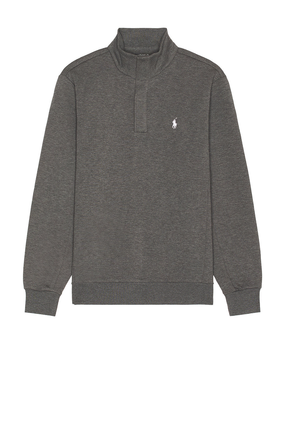 Long Sleeve Double Knit Tech Snap Mocknock Pullover