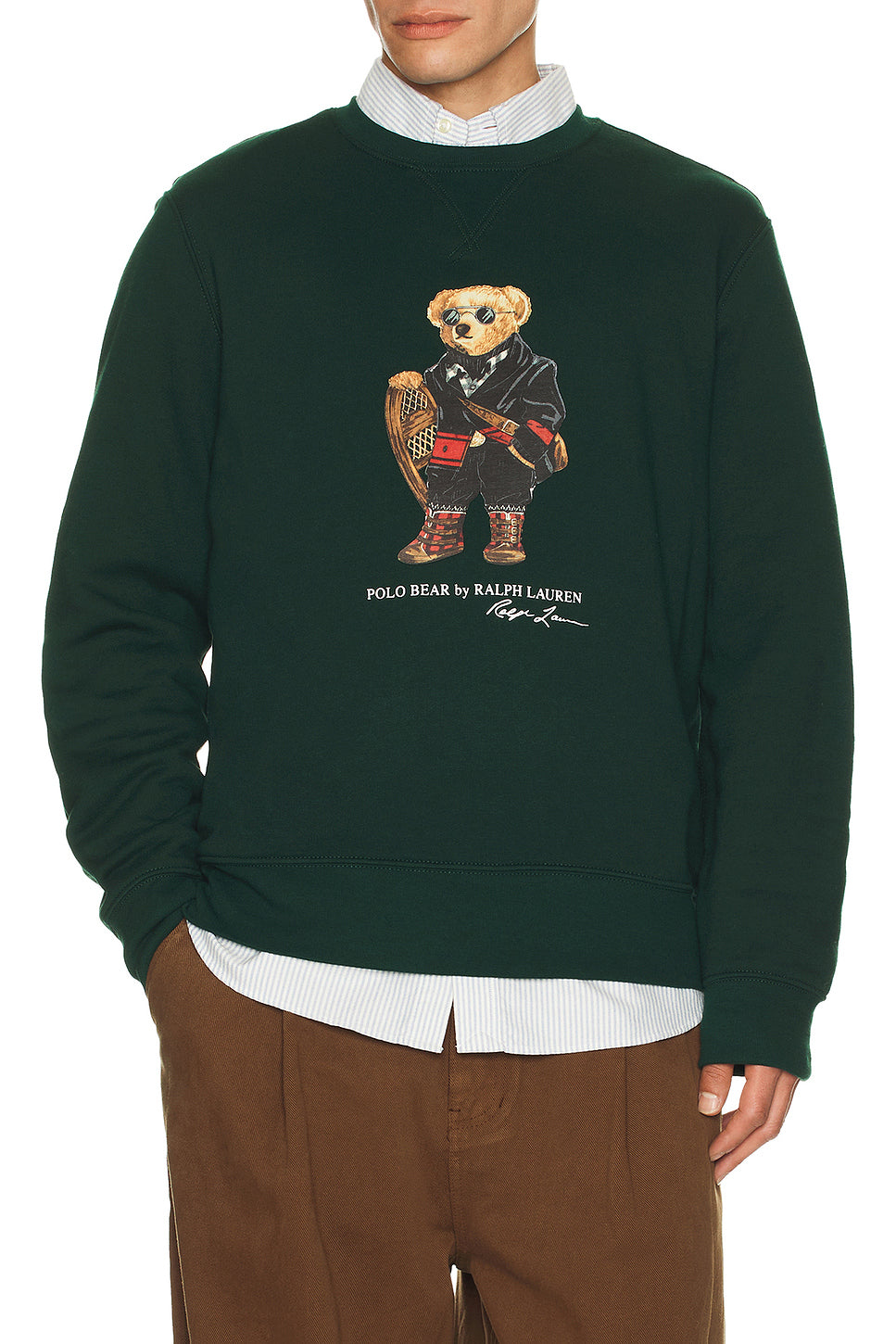 Novelty Holiday Bear Crewneck Sweatshirt
