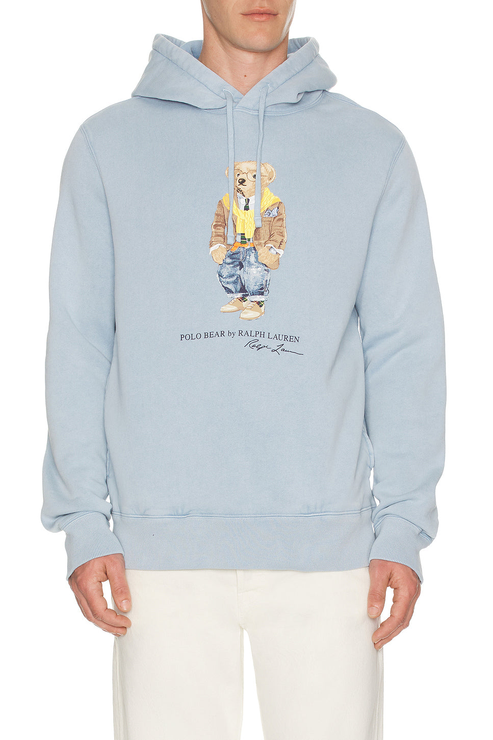 Fleece Resin Washed Heritage Bear Hoodie