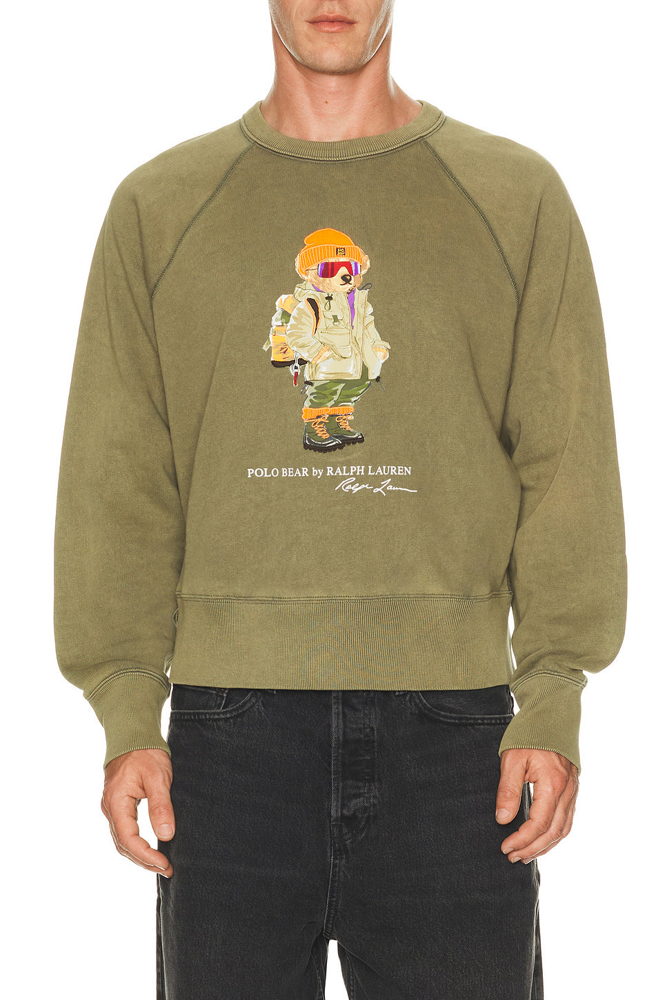 Seasonal Fleece Red Rocks Bear Crewneck Sweatshirt