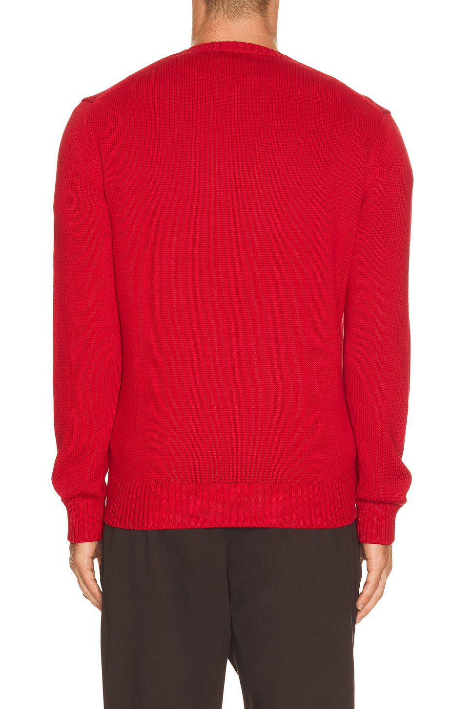 Cotton Shaker Knit Crewneck Sweater
