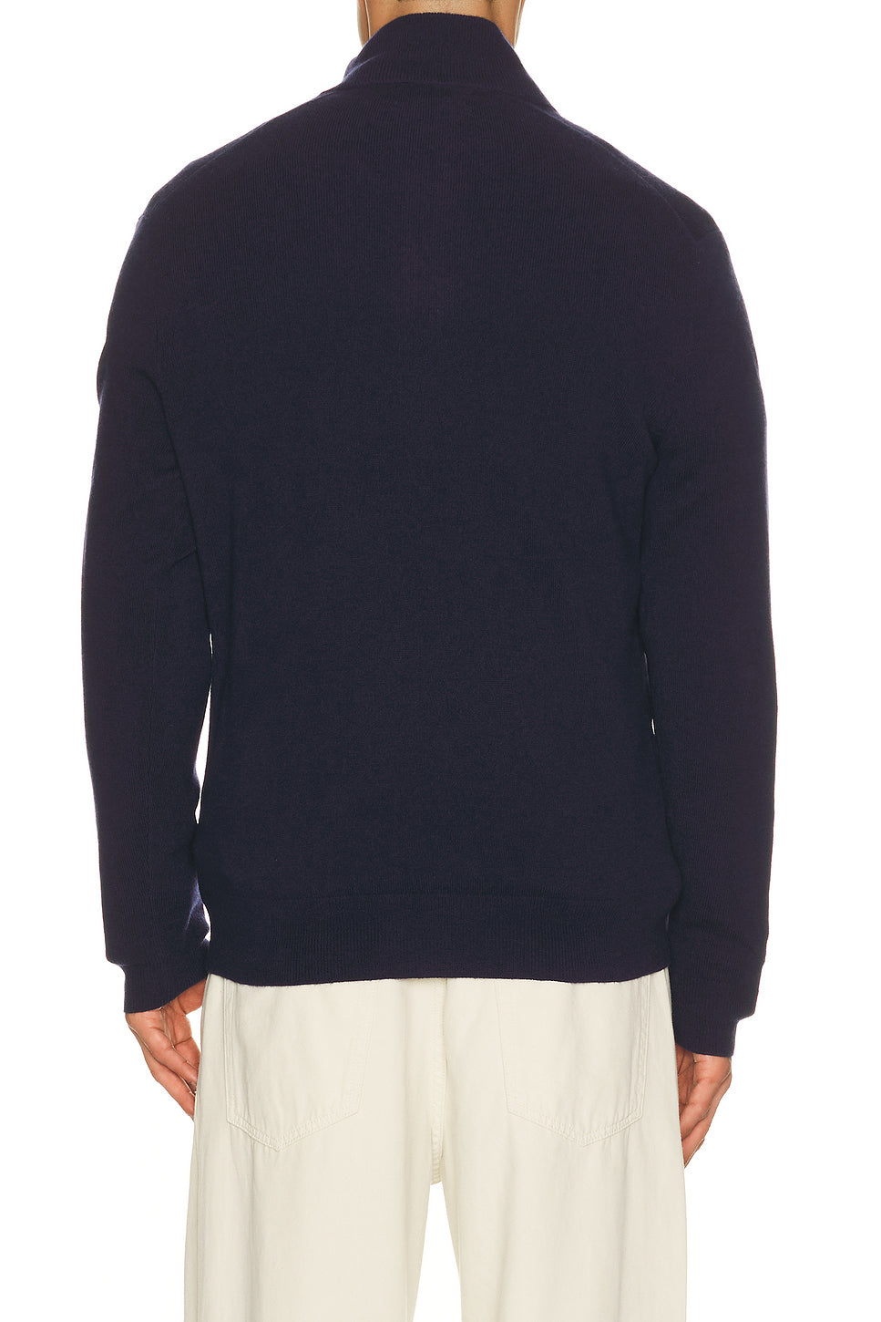 Long Sleeve Lux Merino Wool 1/2 Zip Pullover Sweater