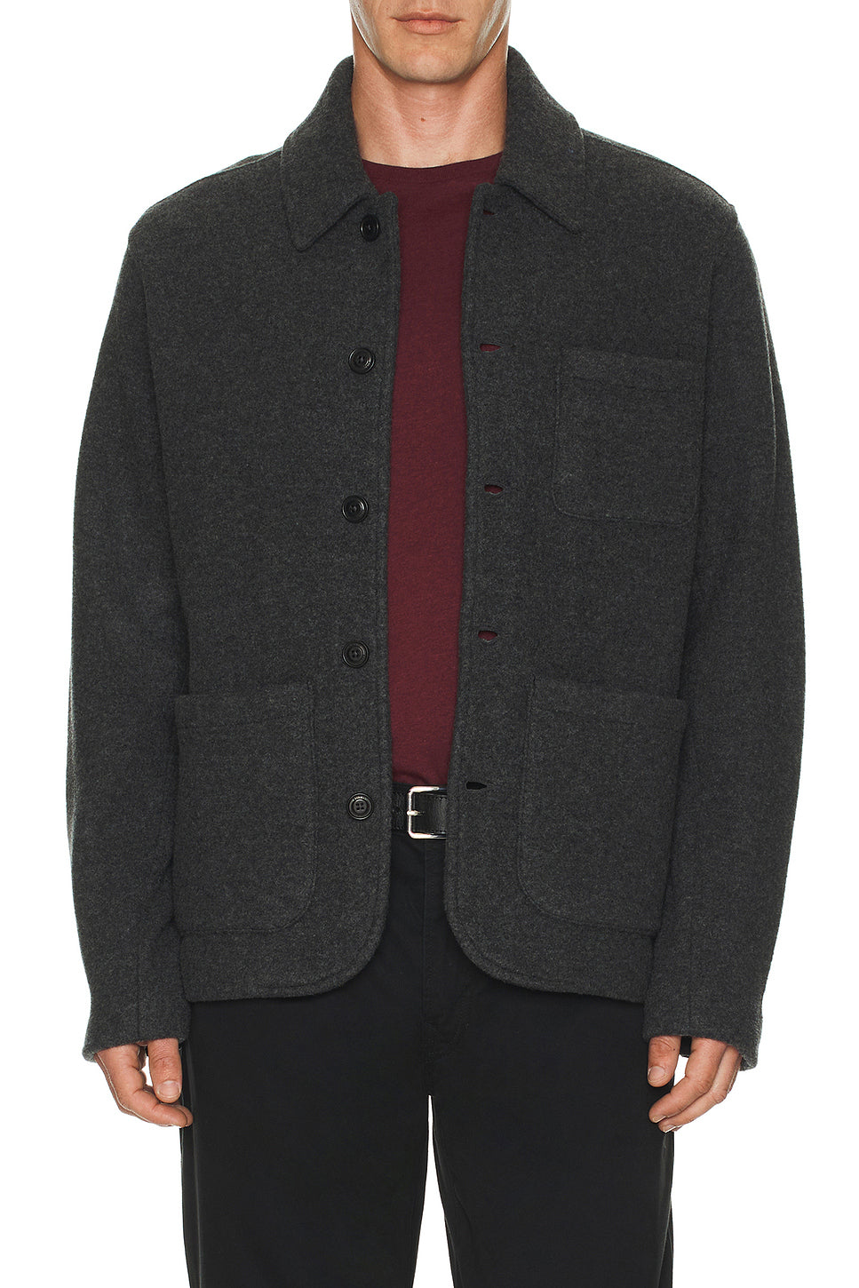 Brushed Double Knit Chore Jacket
