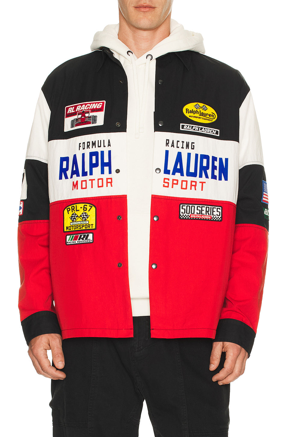 Nylon Colorblock RL Racing Sport Shirt