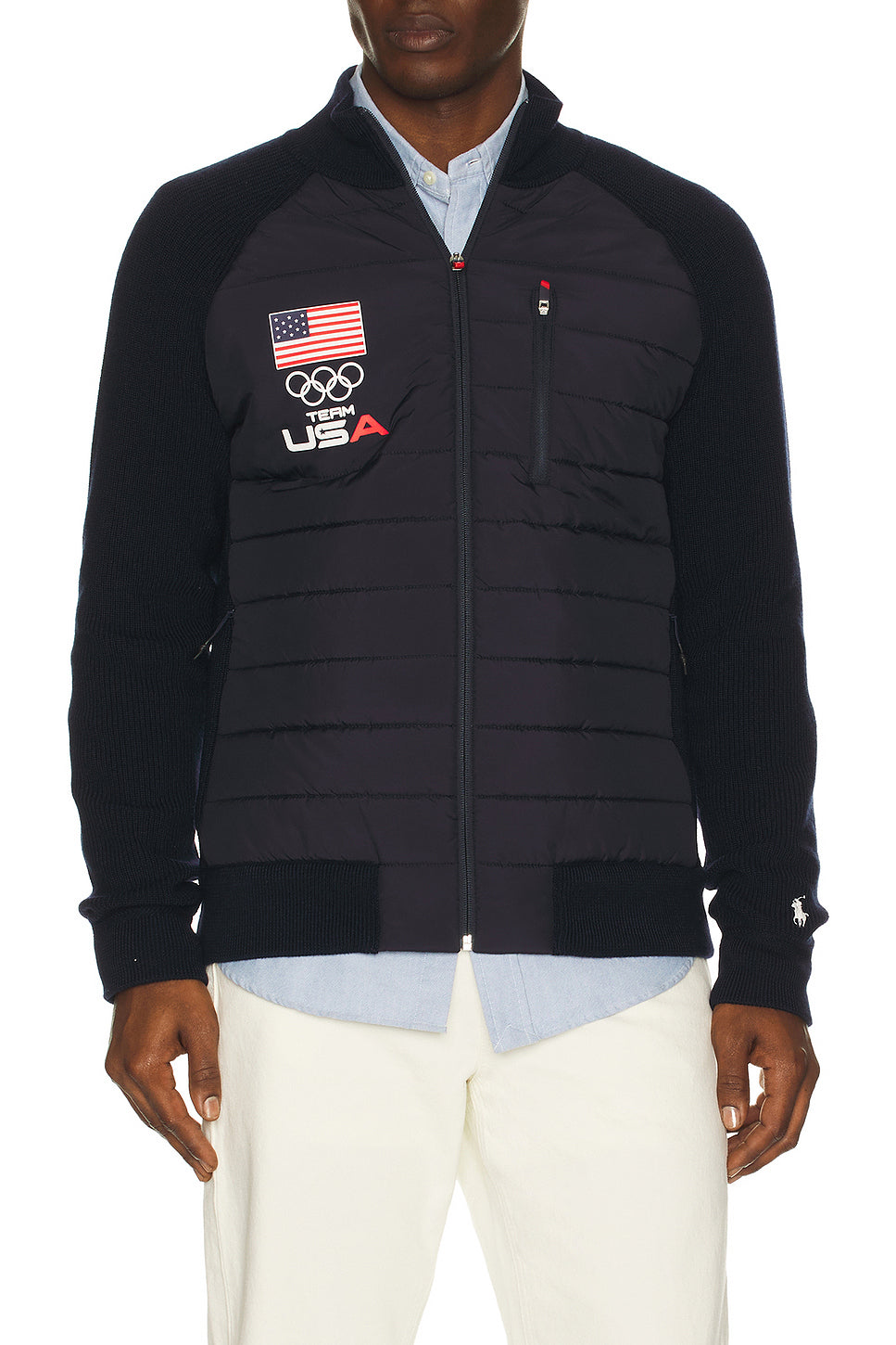 Winter Olympics Nylon Sweater Full Zip