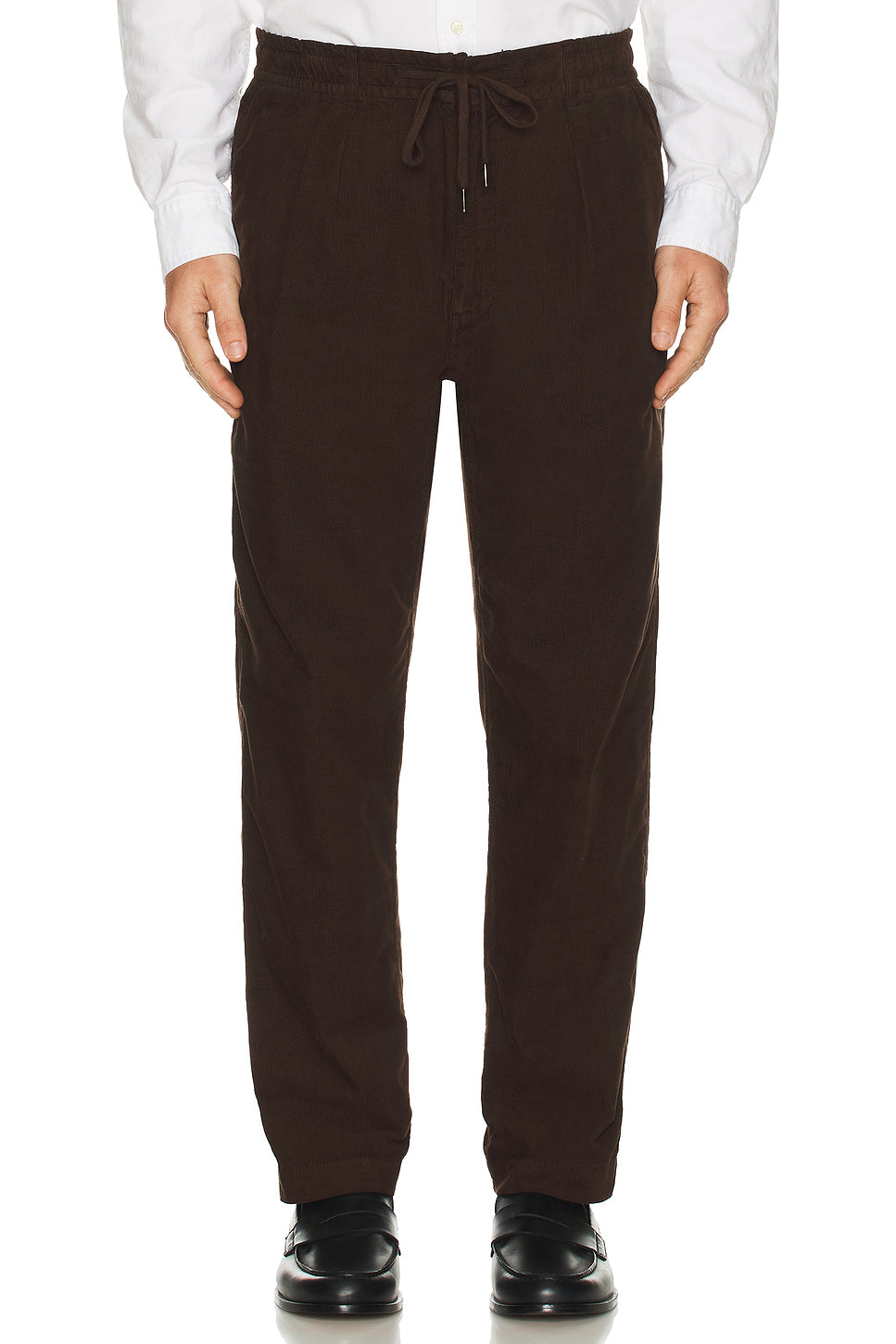Garment Dyed Corduroy Prepster Pleated Pant