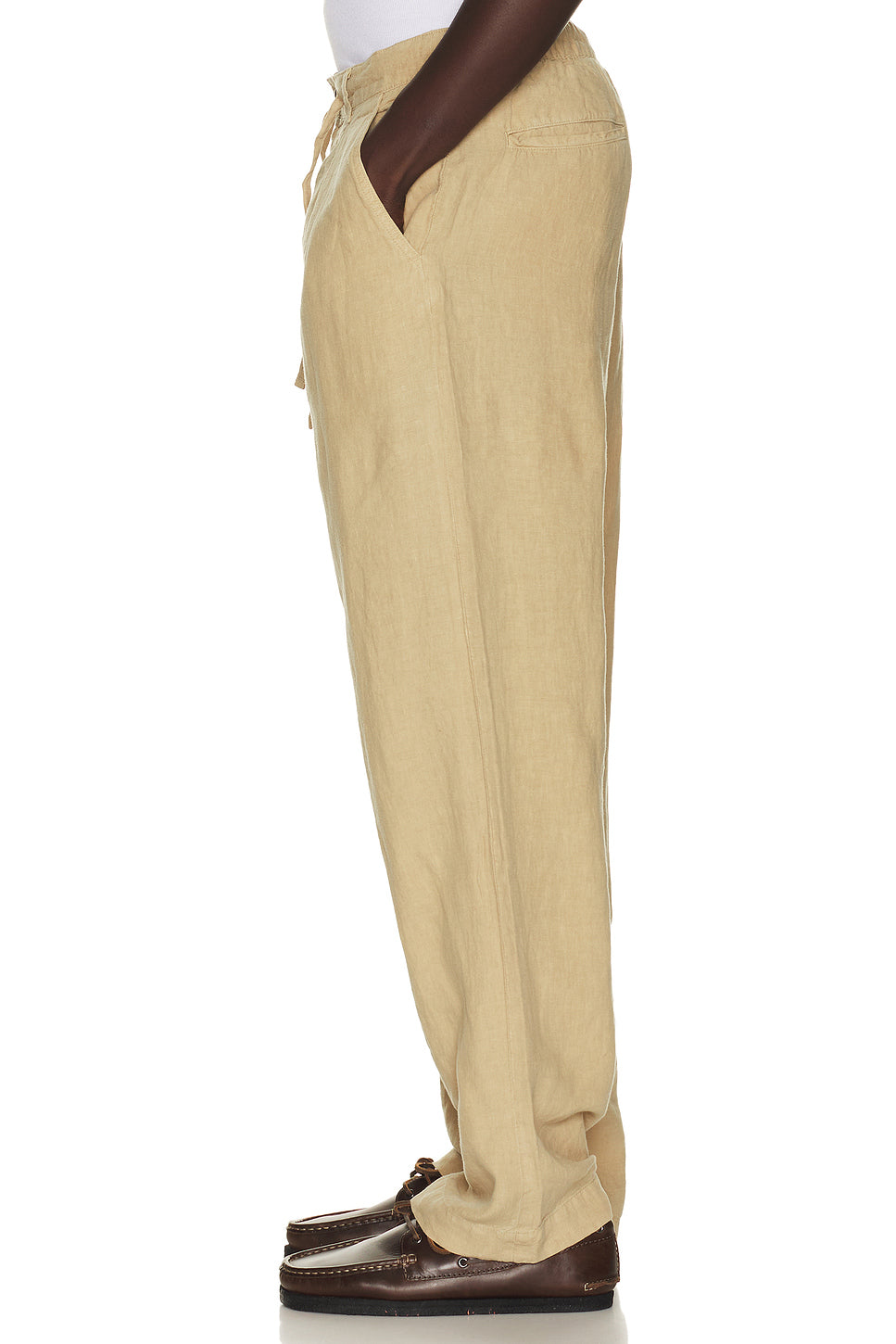 Linen Pleated Lateaf Easy Pant