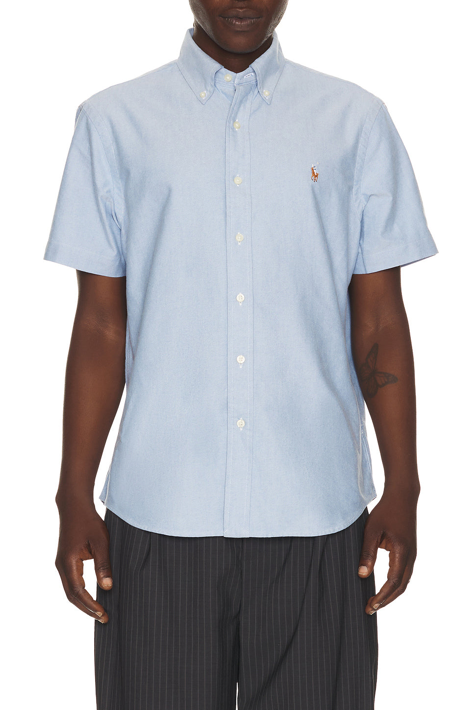 Oxford Short Sleeve Shirt in Blue