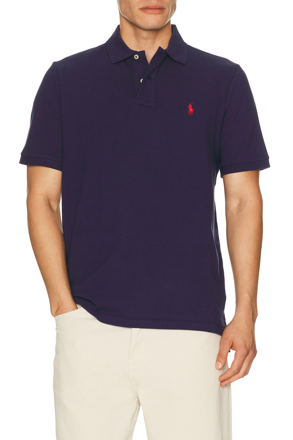 Short Sleeve Mesh Polo