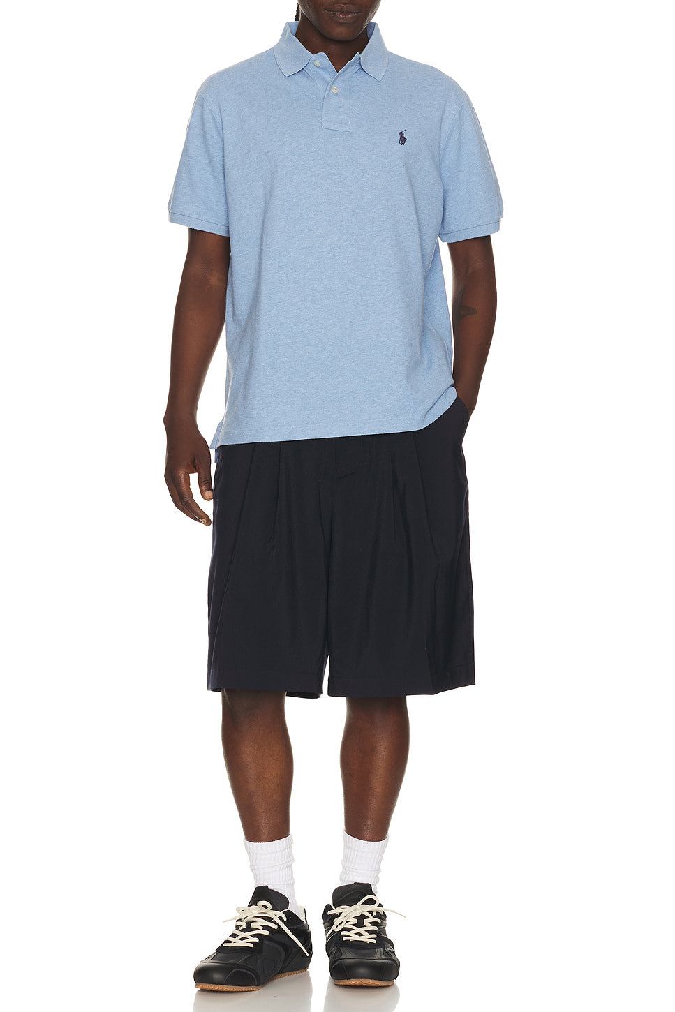 Short Sleeve Mesh Polo