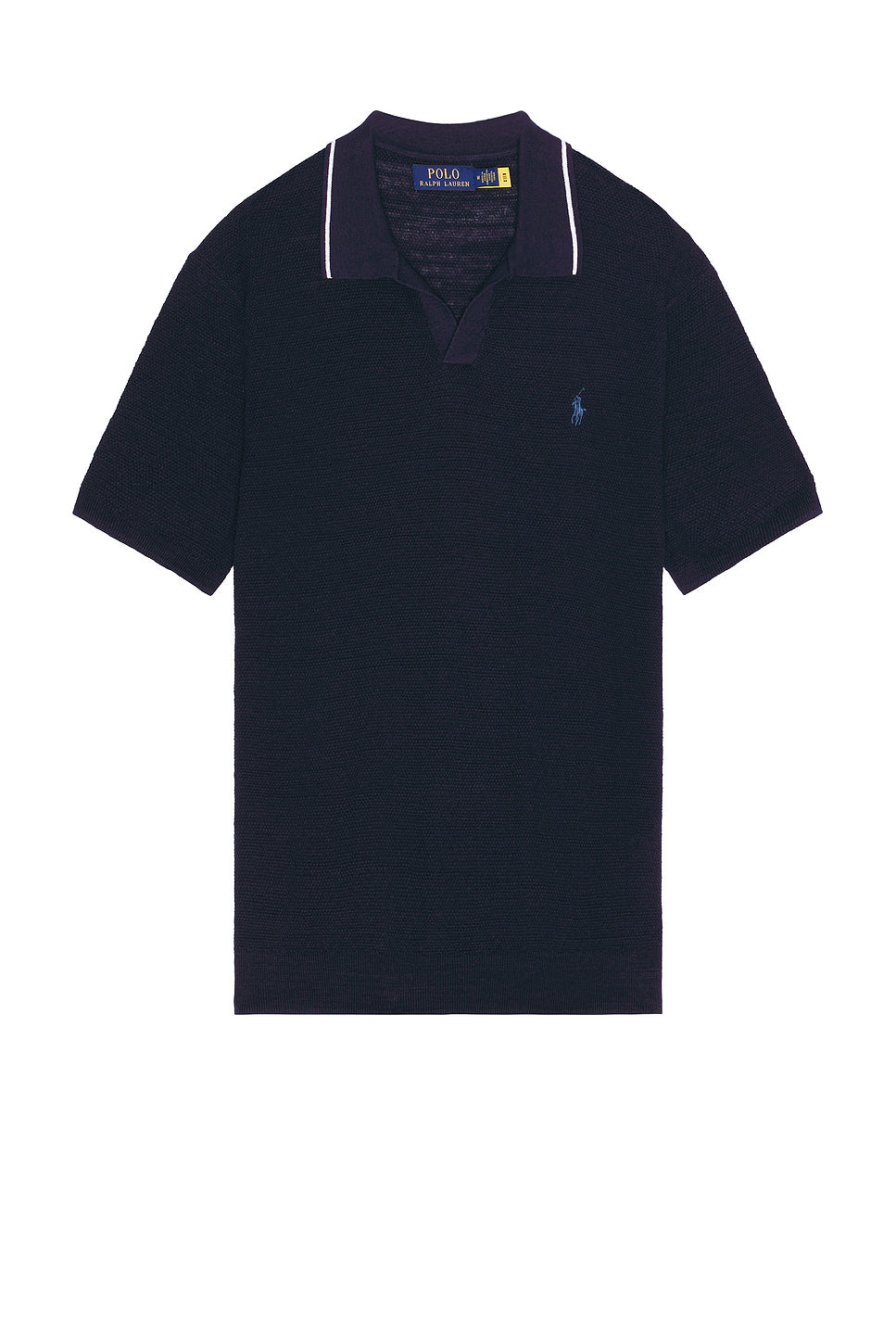 Short Sleeve Johnny Collar Sweater