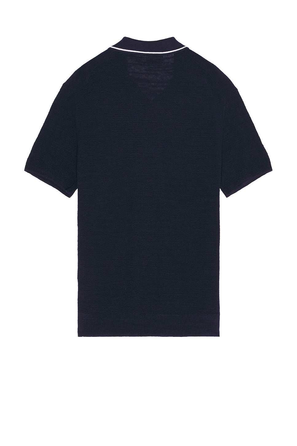 Short Sleeve Johnny Collar Sweater