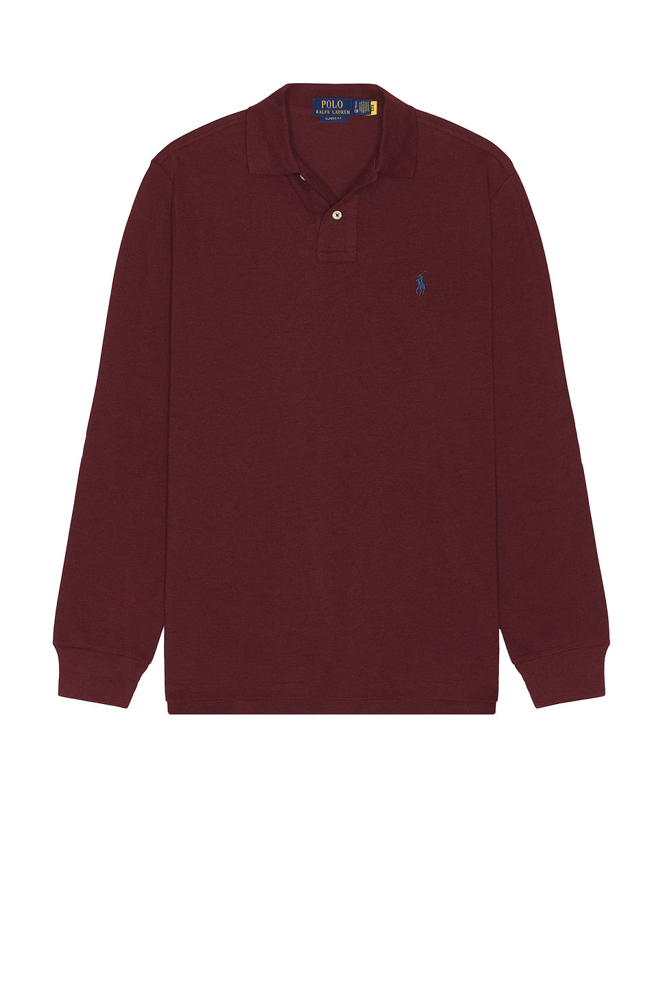 Long Sleeve Mesh Polo