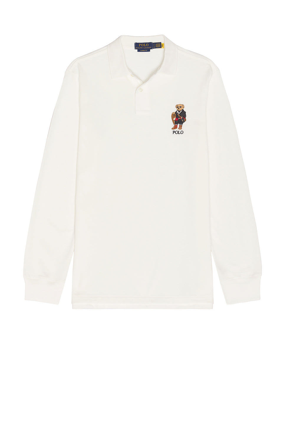Long Sleeve Novelty Holiday Bear Polo
