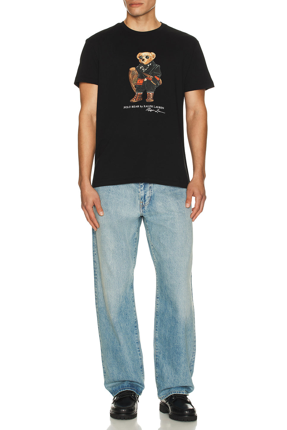 Short Sleeve Graphic Polo Bear T-Shirt