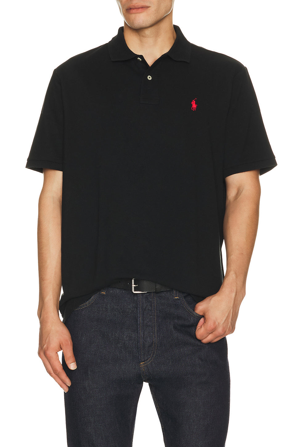 Classic Fit Mesh Polo