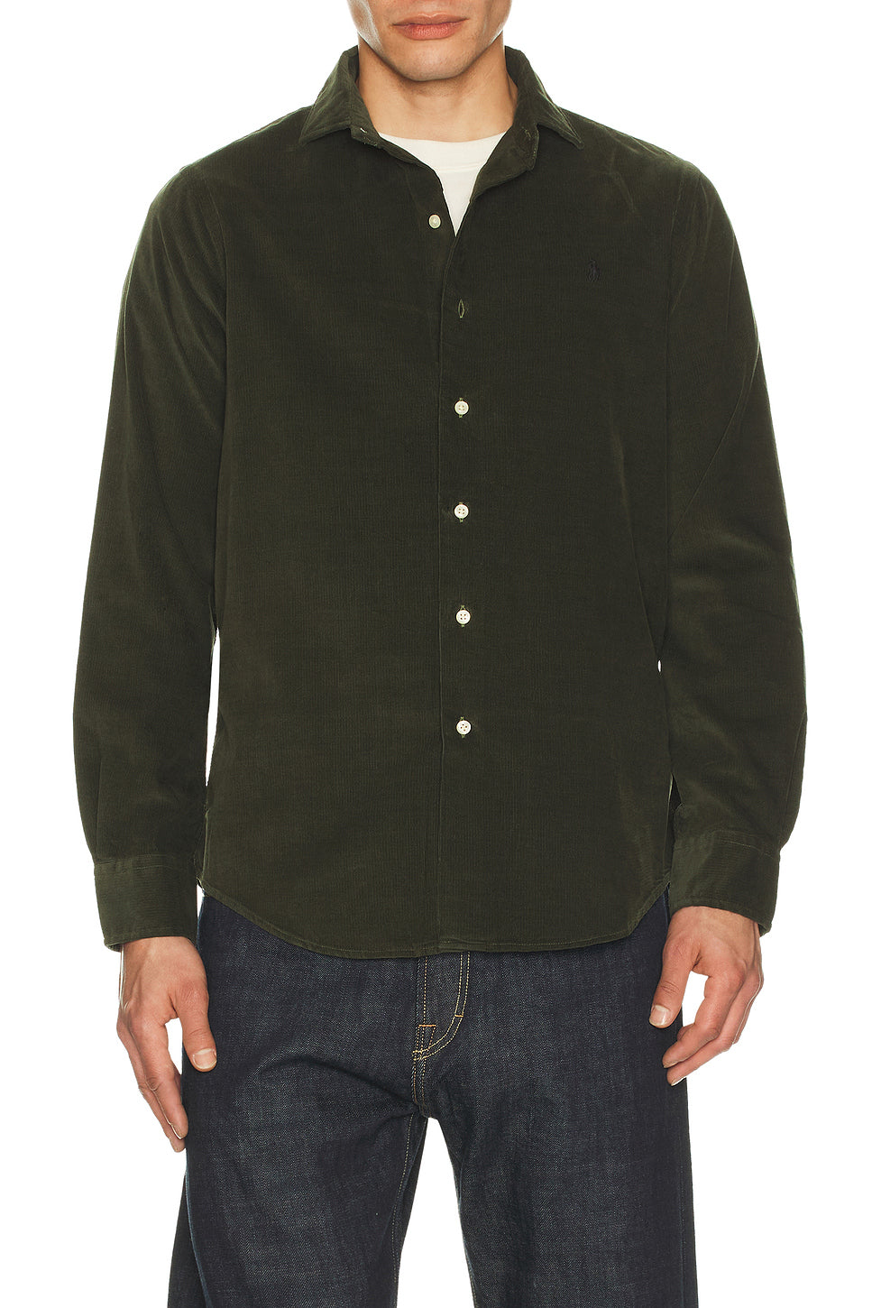 Long Sleeve Corduroy Sport Shirt