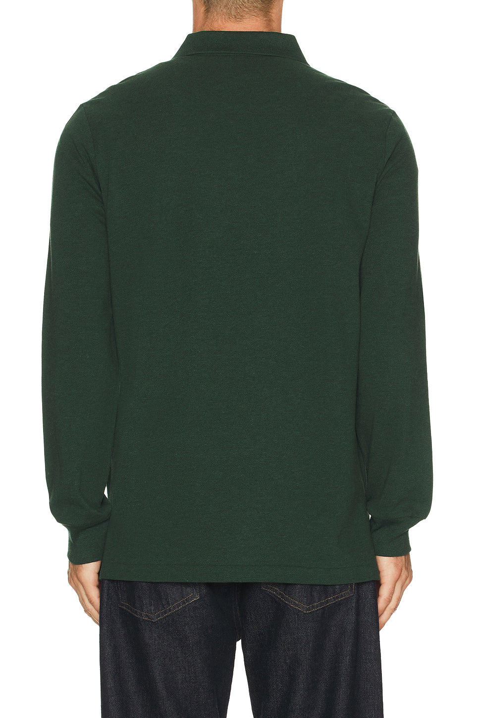 Long Sleeve Mesh Polo