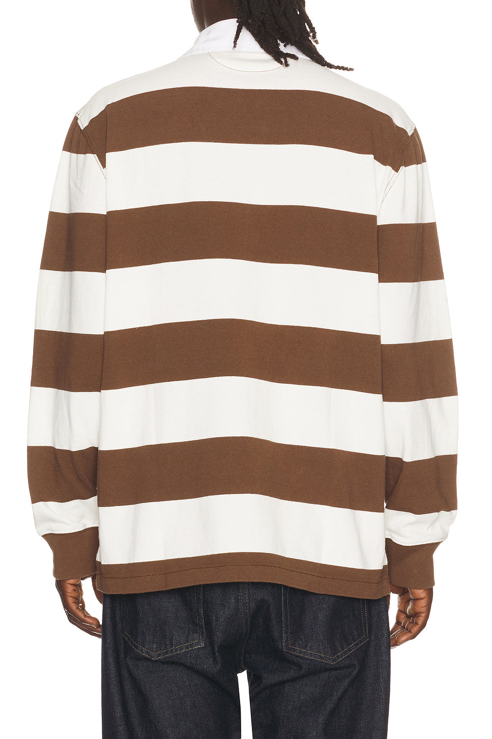 Long Sleeve Iconic Rugby Stripe Polo