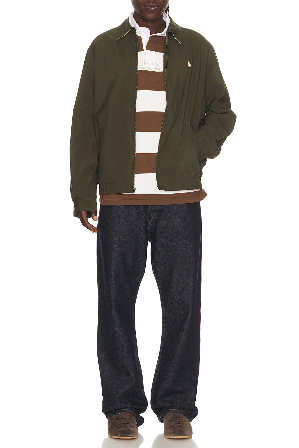 Long Sleeve Iconic Rugby Stripe Polo