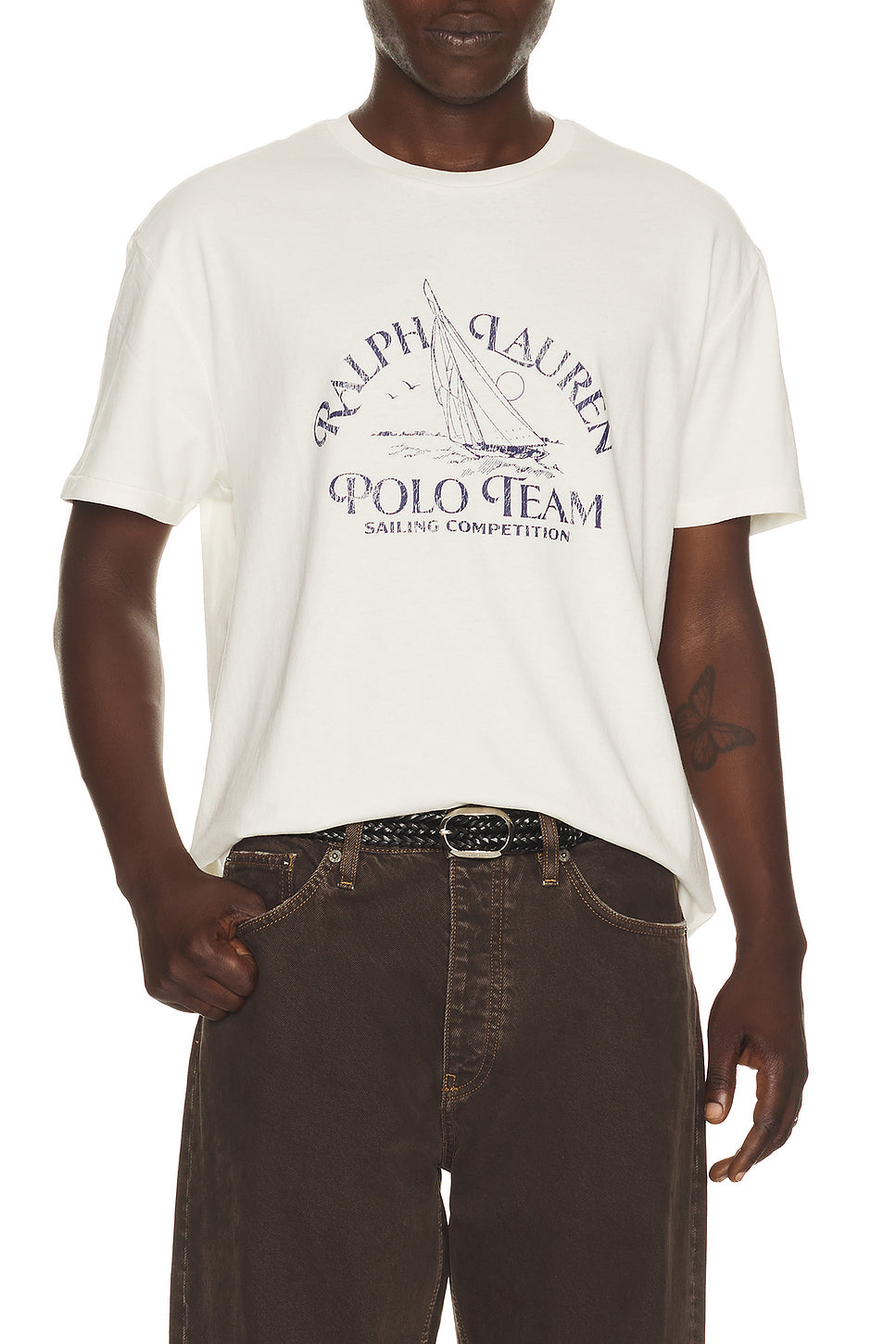 Sailing Polo Team Print T-Shirt
