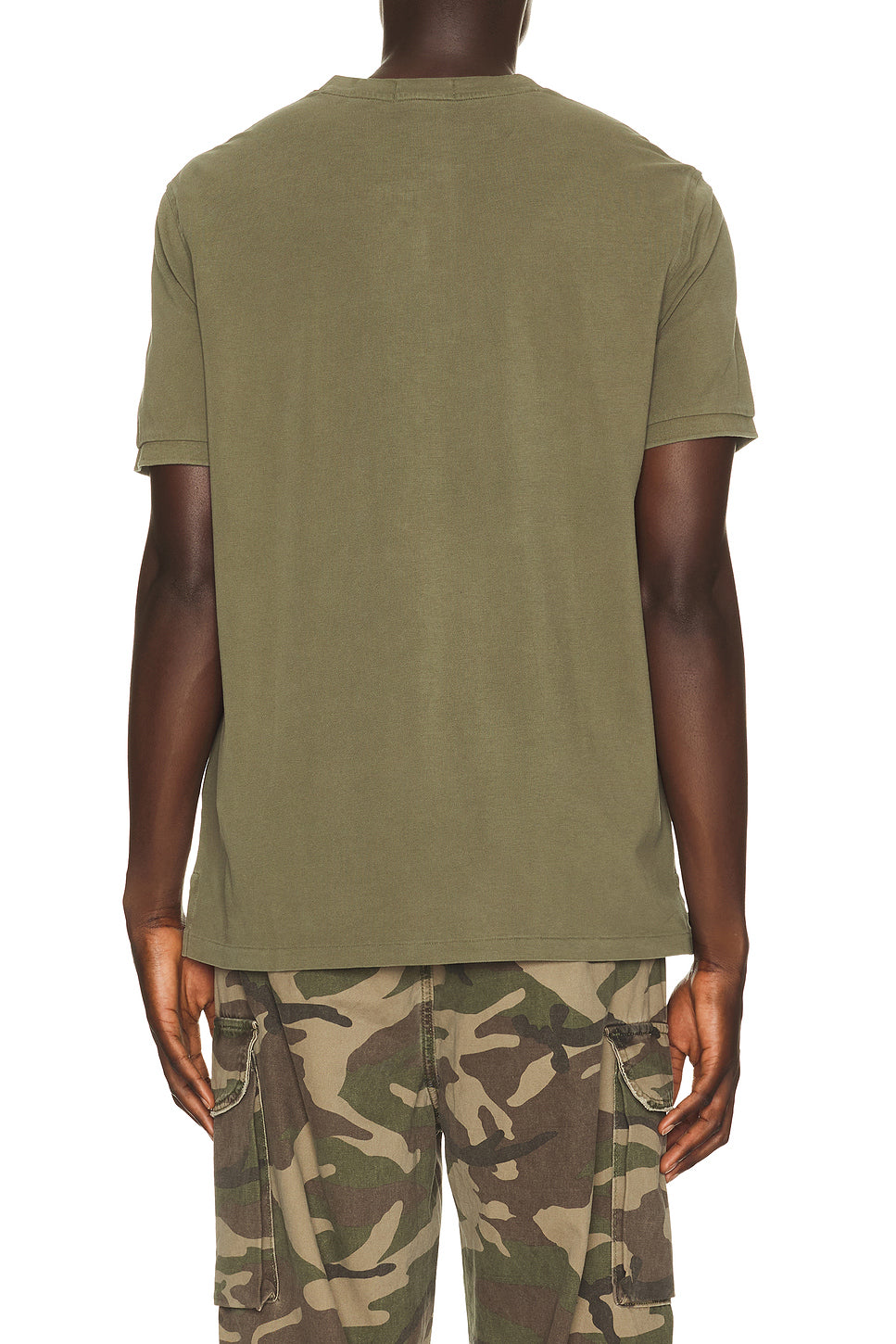 Short Sleeve Garment Dyed Featherweight Mesh Henley T-Shirt