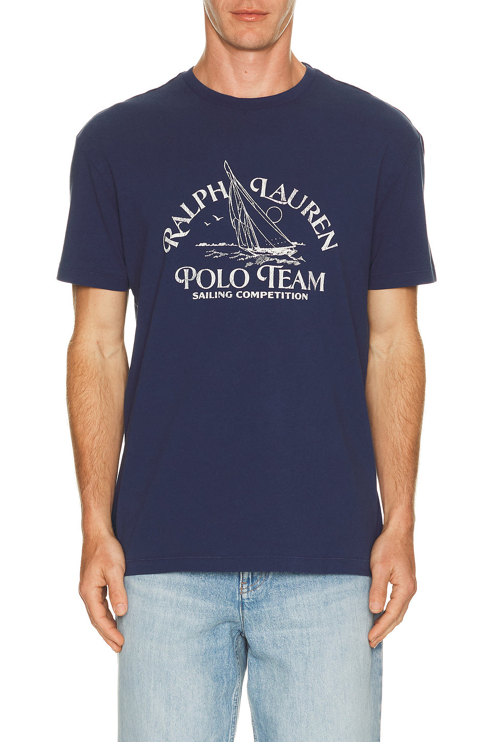 Sailing Polo Team Print T-Shirt