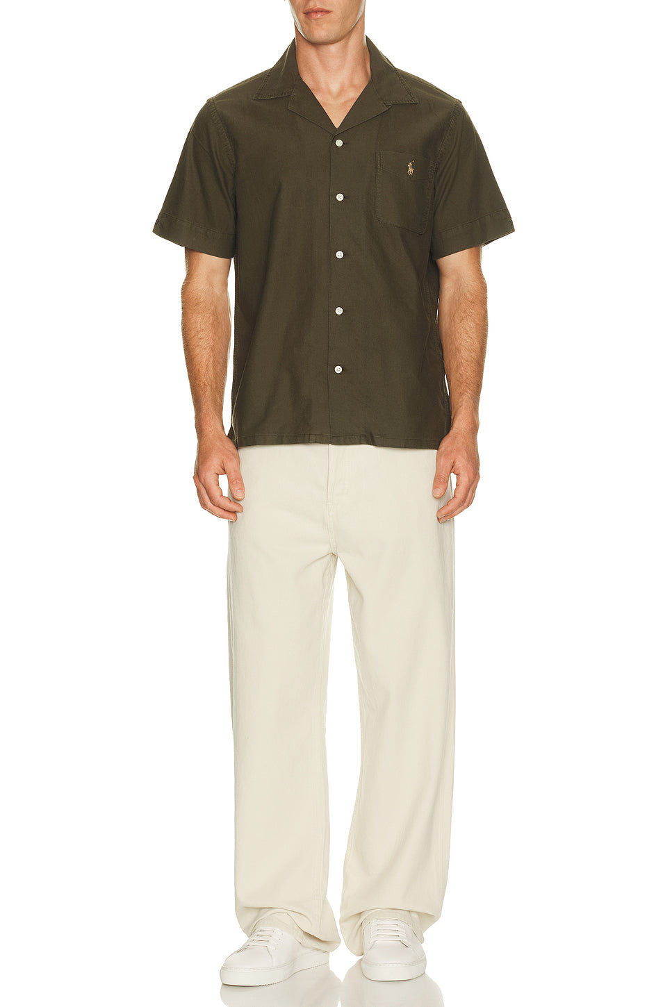 Short-sleeve Garment Dyed Andy Camp Sport Shirt