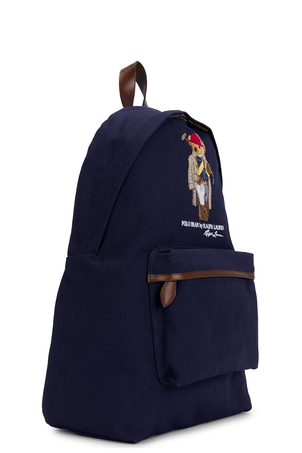 Canvas & Leather Novelty Polo Society Bear Large Backpack