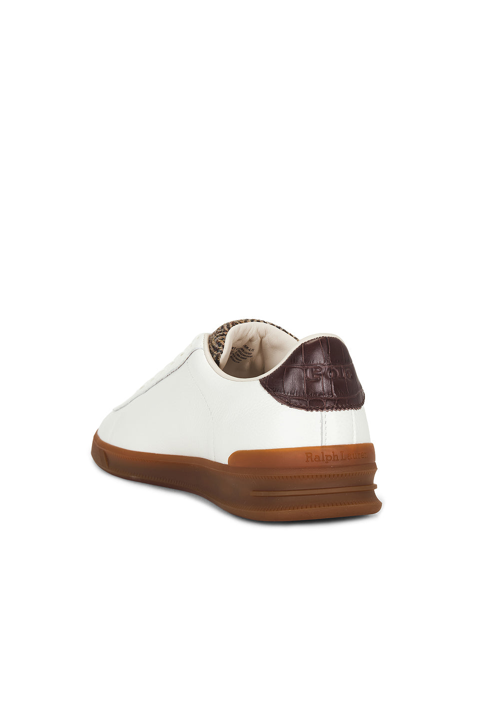 Heritage Court III Leather & Croc Low-Top Sneaker