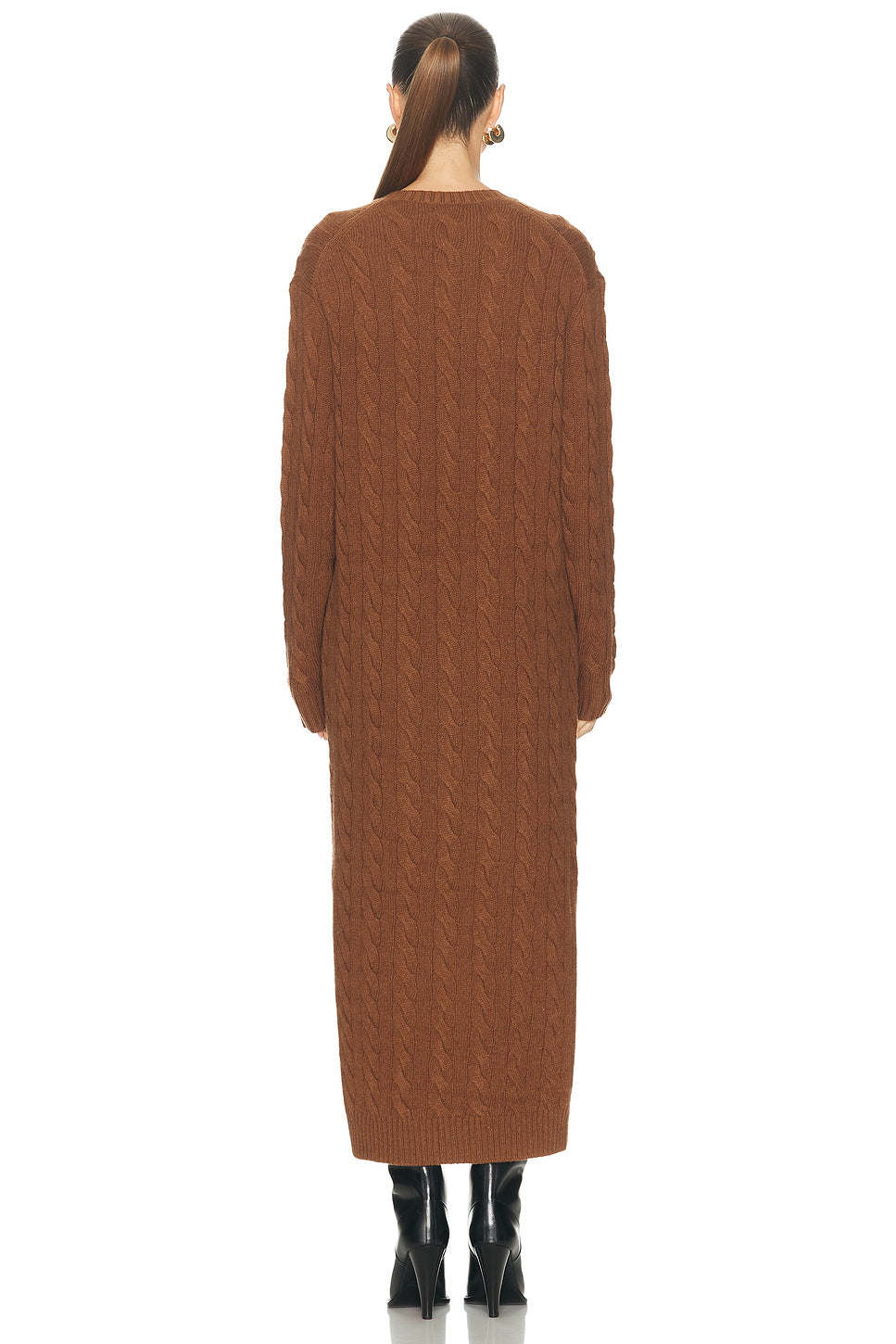 V-Neck Sweater Dress