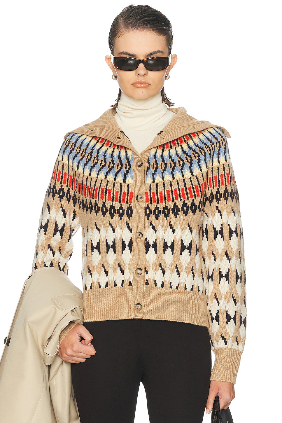 Turtleneck Cardigan