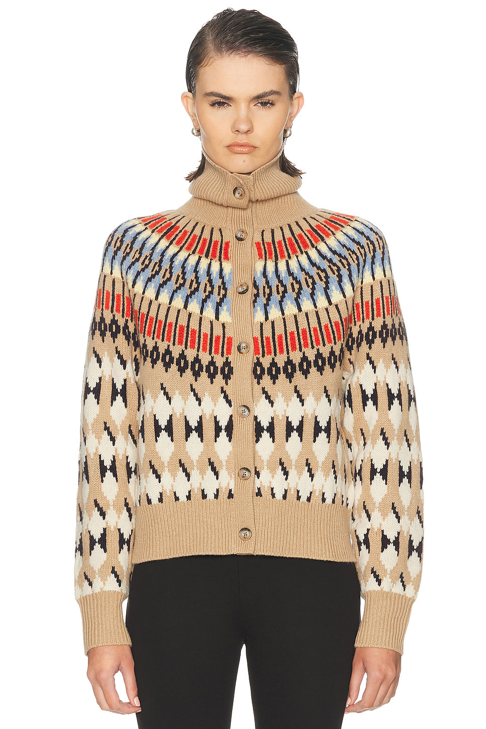 Turtleneck Cardigan