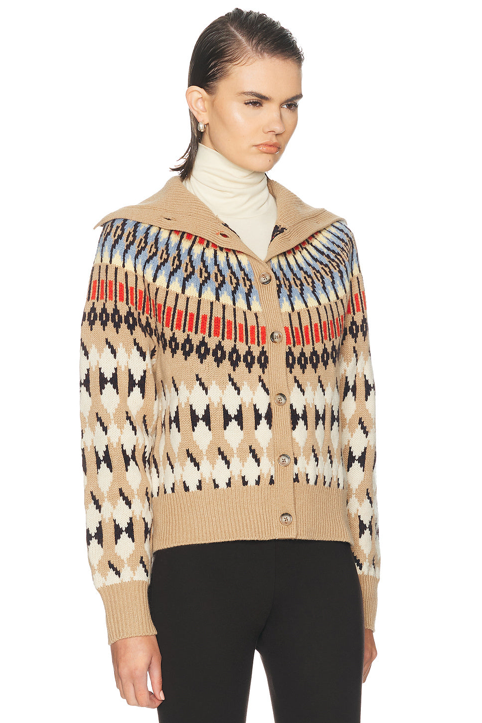Turtleneck Cardigan