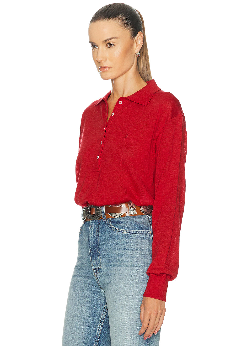 Long Sleeve Polo Sweater