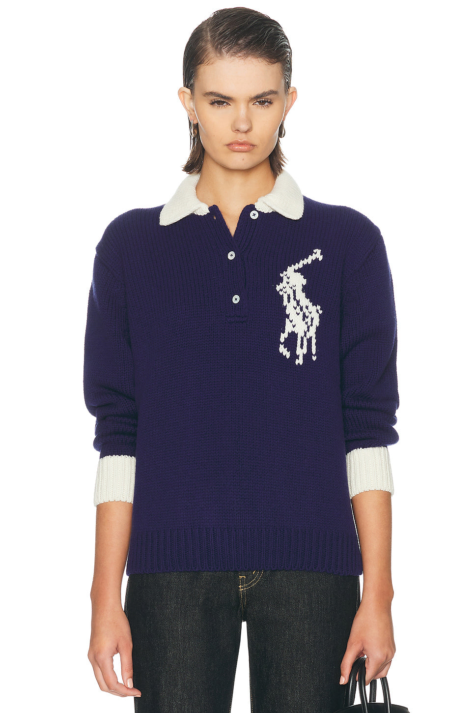 Long Sleeve Polo Sweater