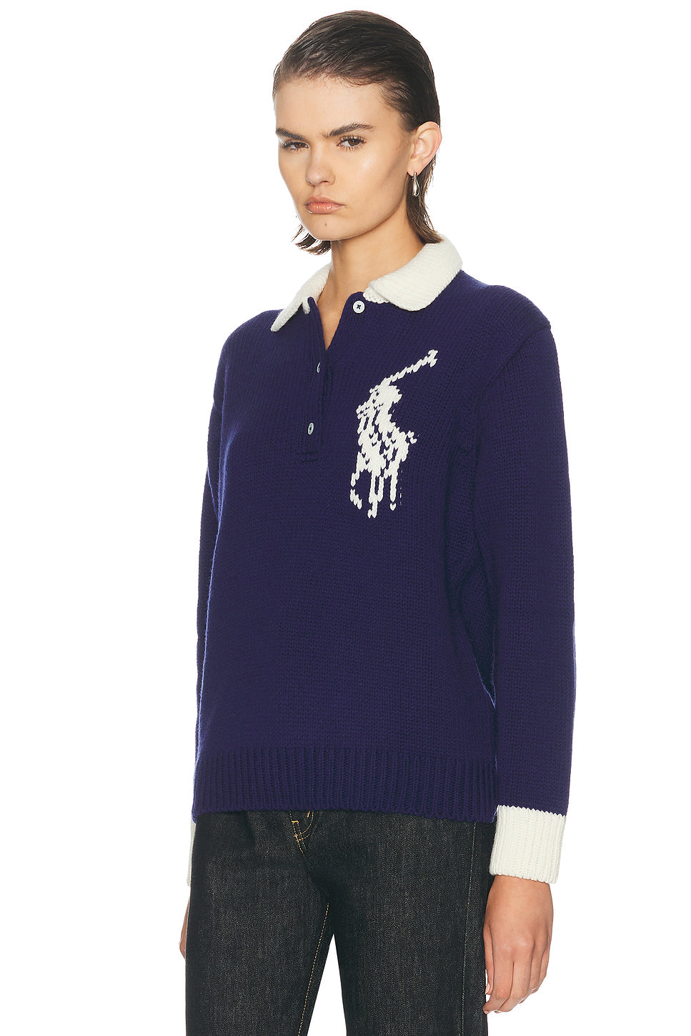 Long Sleeve Polo Sweater