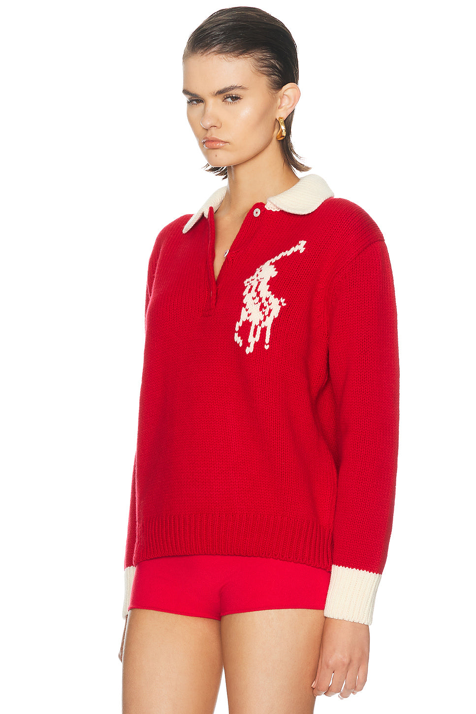 Long Sleeve Polo Sweater