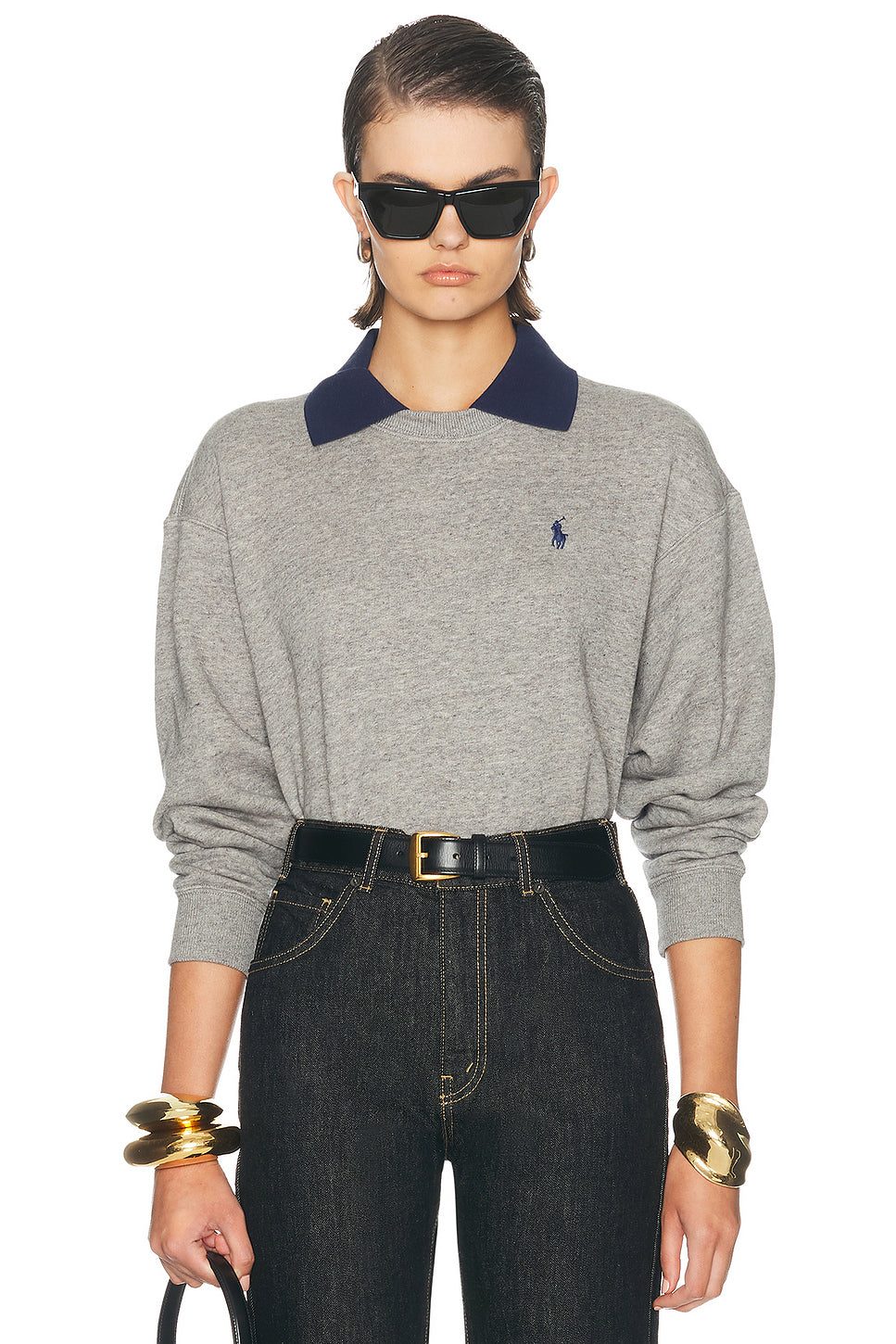 Arctic Fleece Long Sleeve Collared Sweatshirt