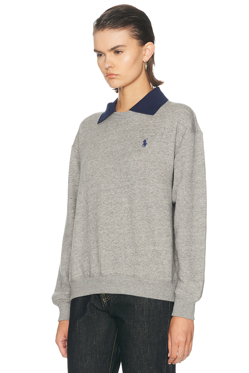 Arctic Fleece Long Sleeve Collared Sweatshirt