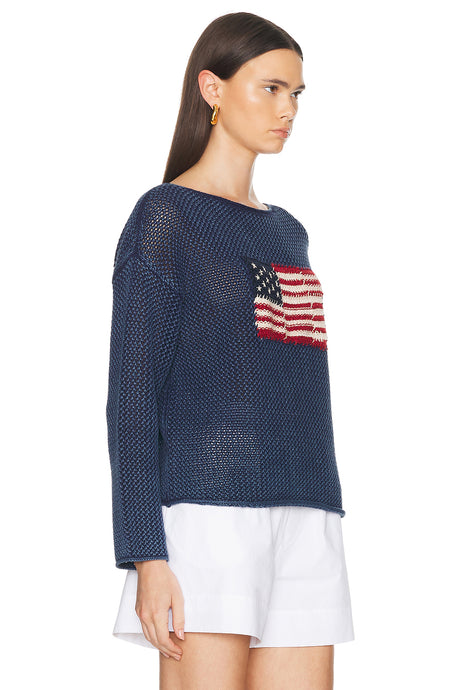 Flag Long Sleeve Sweater