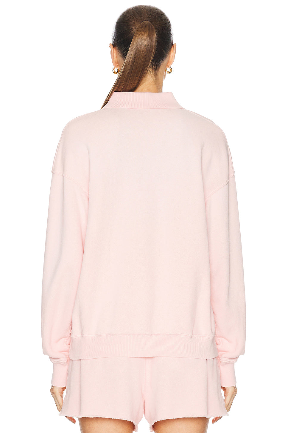 Long Sleeve Polo Sweatshirt