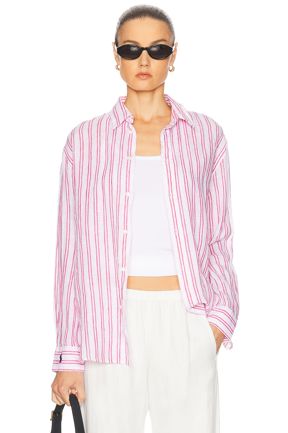 Long Sleeve Button Up Sport Top