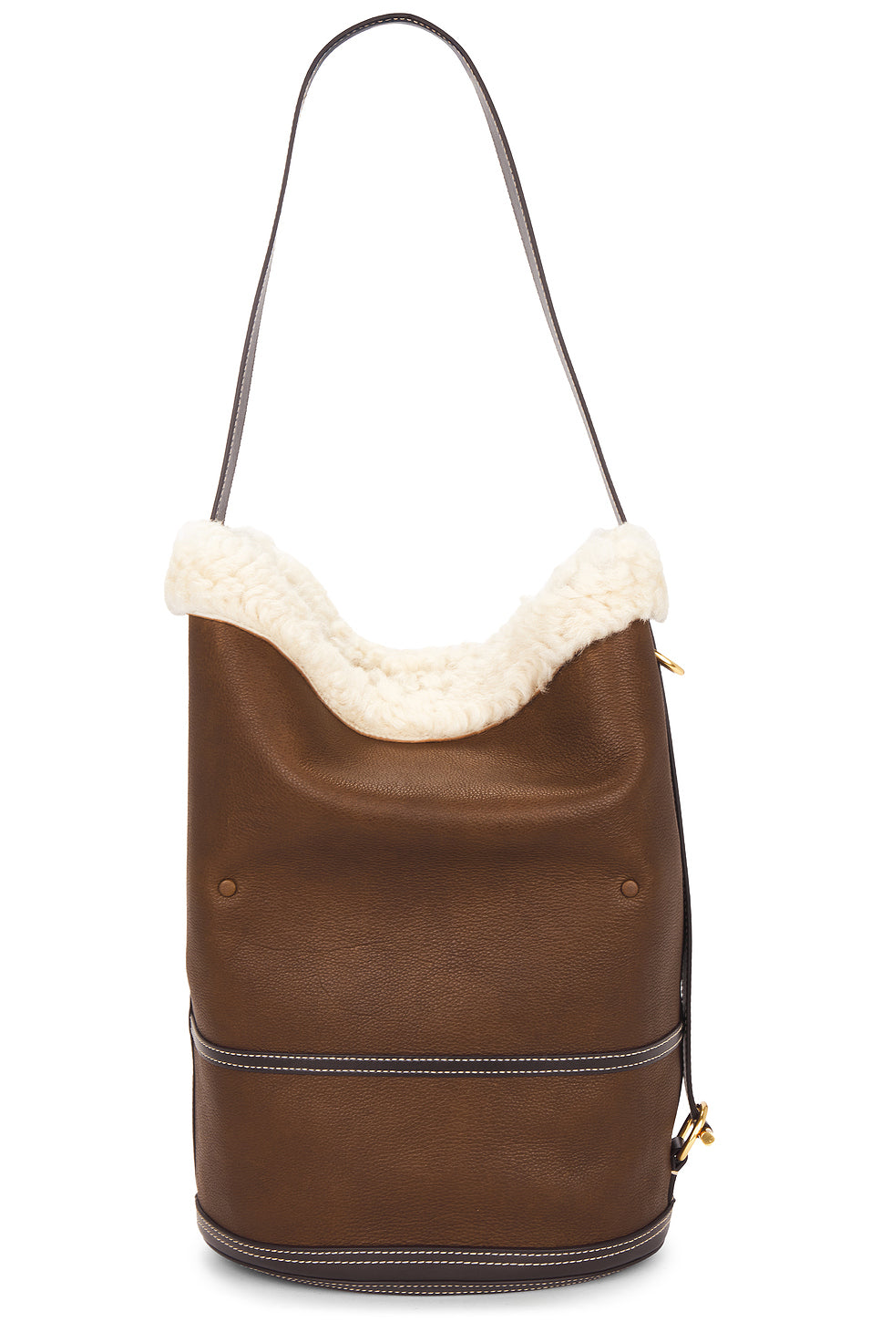 Medium Shearling Bucket Bag