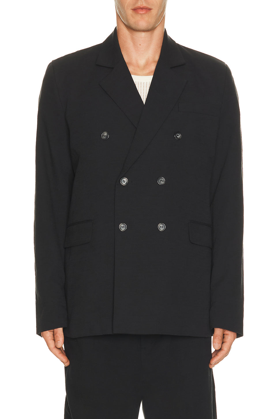 Double Breasted Wool Blazer