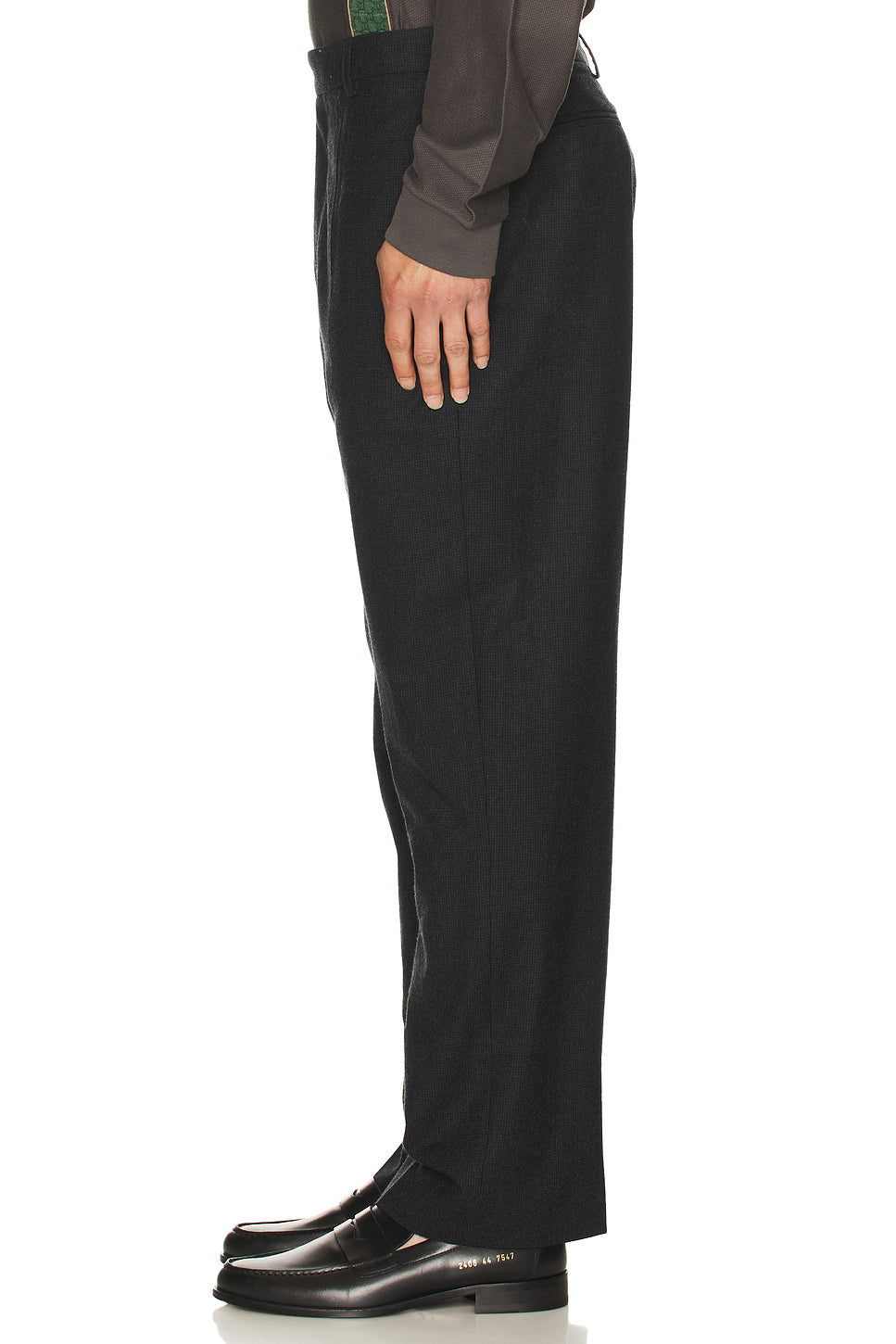 Wool Pleated Trousers