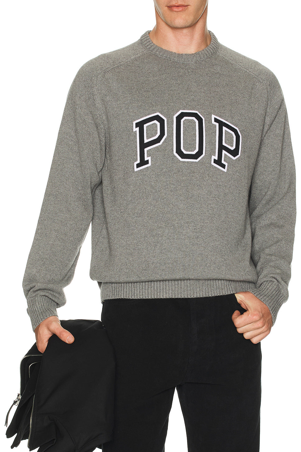 Knitted Arch Crew Neck Sweatshirt