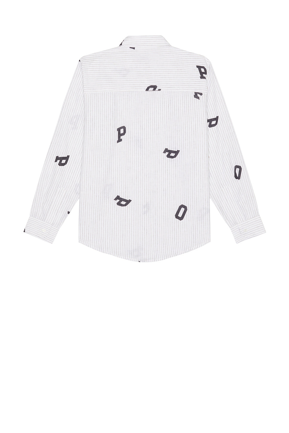 Letters Striped Pop Shirt