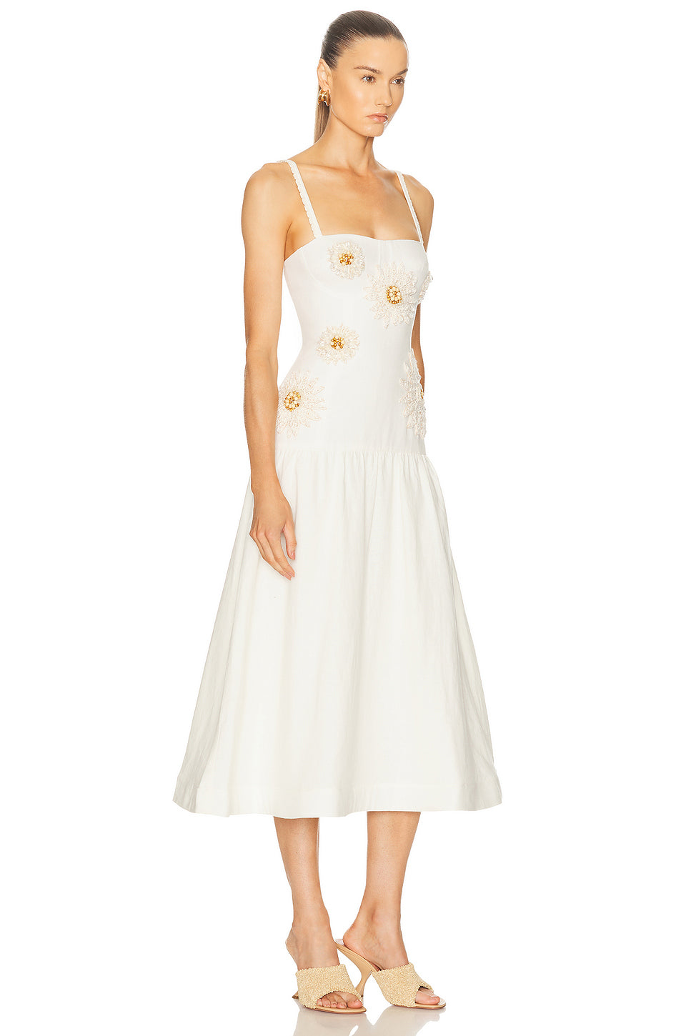 Tropic Linen Midi Dress