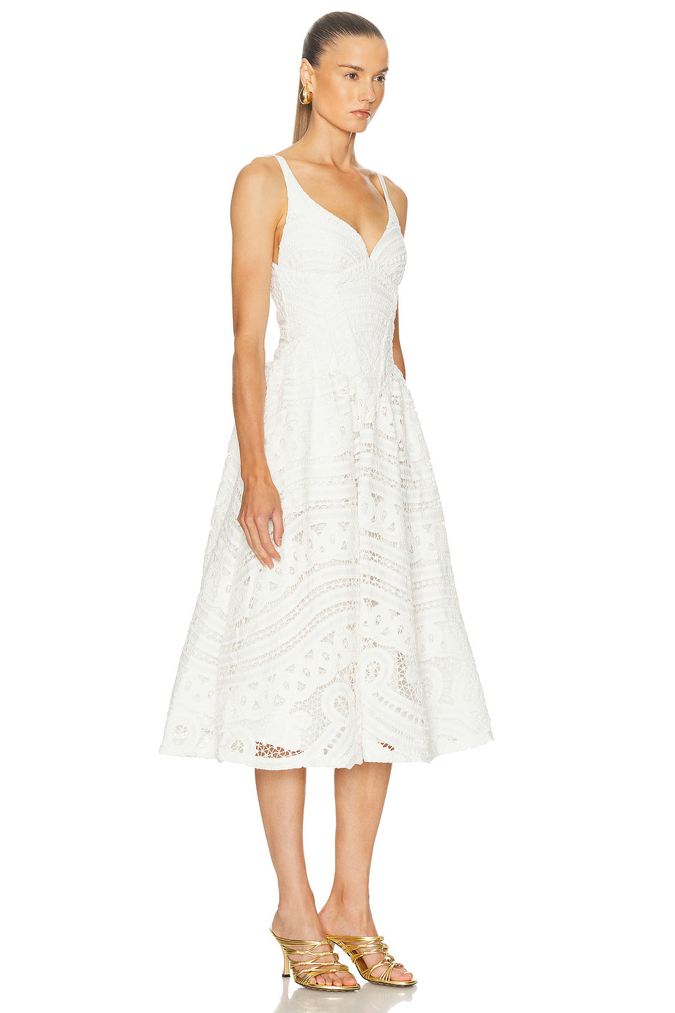 Rhythmic Lace Midi Dress